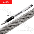 7x37 cuerda de alambre de acero inoxidable 24 mm-28 mm